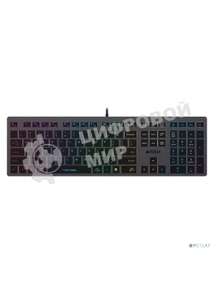 Клавиатура проводная A4Tech Fstyler FX60, USB, серый