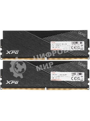 Оперативная память XPG Lancer, DDR5, 32GB (2x16GB), 6000MHz, CL30, DIMM, с радиаторами, черный