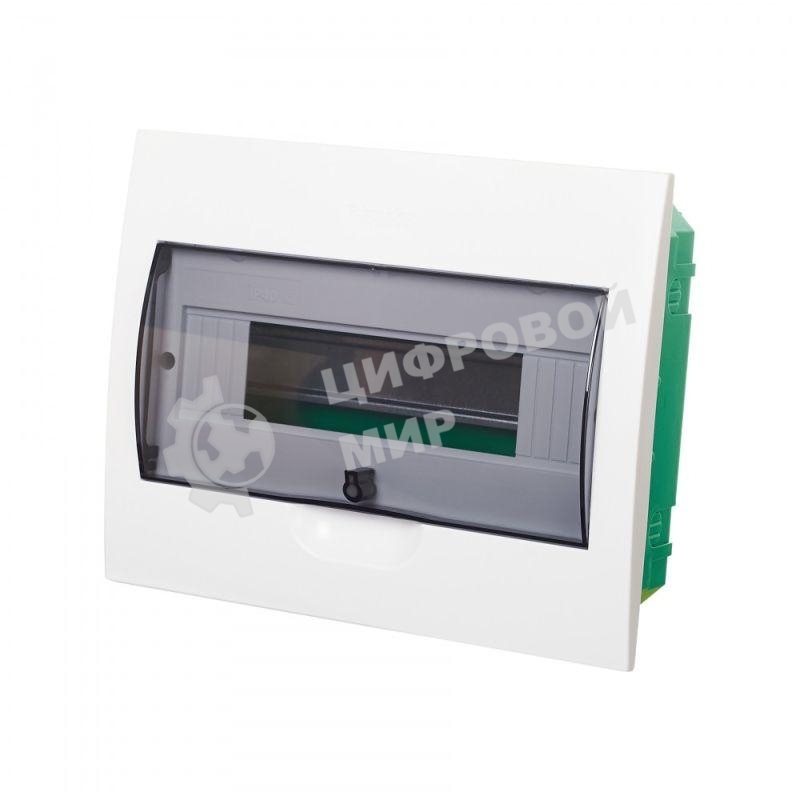 Бокс СП EASY9 встраив. с прозрачной дверью 1ряд 12мод. SchE