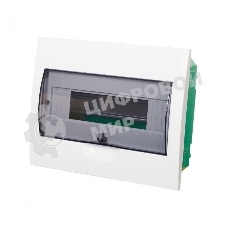 Бокс СП EASY9 встраив. с прозрачной дверью 1ряд 12мод. SchE