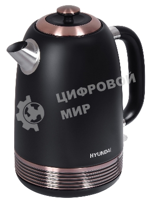 Чайник электрический Hyundai HYK-S4501 1.7л. 2200Вт черный/бронзовый (корпус: нержавеющая сталь/пластик)