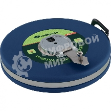 Рулетка геодезическая Сибртех 20 м х 13 мм, закрытый корпус, фиберглассовая лента