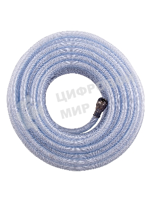 Шланг пневматический Stels ПВХ, 10x16 мм, 18 бар, армированный, прозрач., быстросъем, 3 0м