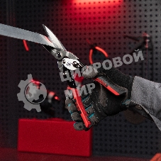 Ножницы по металлу Matrix, удлиненные, 290 мм, прямой рез, CrMo, 2-комп.обрезиненные рук-ки, PRO