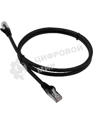 Патч-корд LANMASTER LAN-PC45/S6-2.0-BK FTP вилка RJ-45-вилка RJ-45 Cat.6 2м черный LSZH (уп.:1шт)
