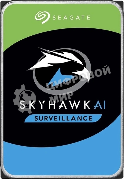 Жесткий диск Seagate HDD SATA 8Tb, SkyHawk Surveillance, 7200 rpm, 256Mb buffer, ST8000VX009, 1 year