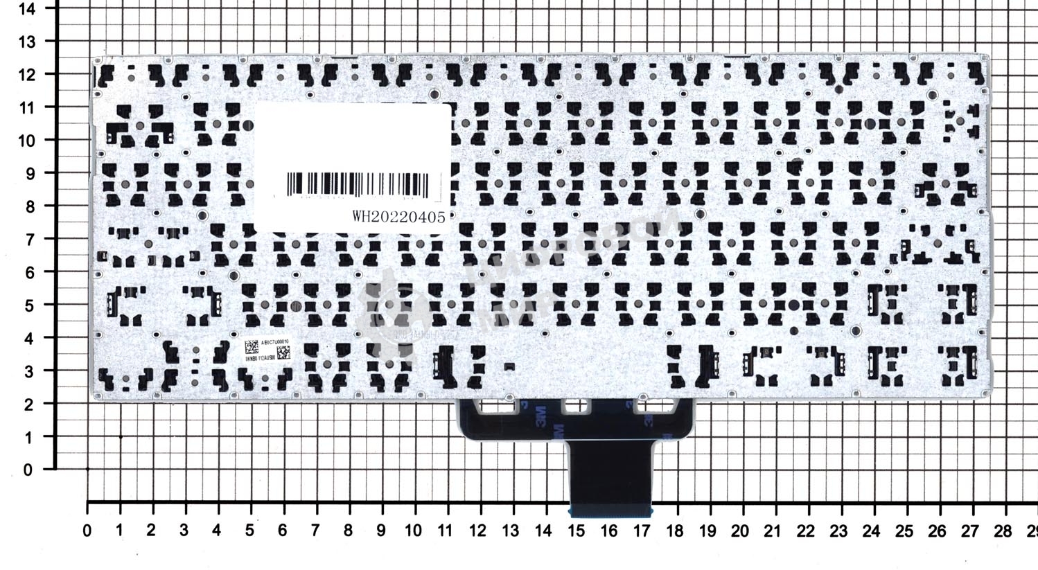 Клавиатура для ноутбука Asus Chromebook C200M C200MA черная