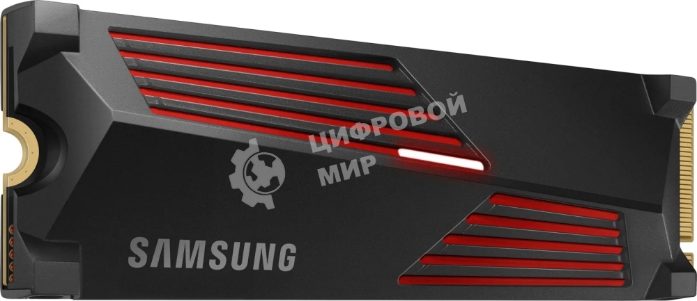 Накопитель SSD Samsung 990 Pro MZ-V9P4T0CW, 4Tb, PCIe 4.0 x4, M.2 2280, NVMe, R/W 7450/6900, с радиатором