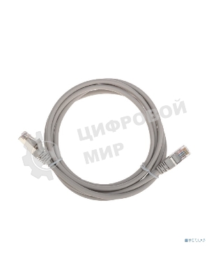 Патч-корд F/UTP Rexant cat.5e, RJ45-RJ45, 26AWG, ZH нг(А)-HF, серый, 2 м