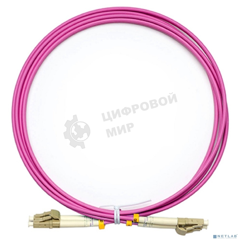 Шнур оптический Cabeus FOP-50-OM4-LC-LC-2m duplex LC-LC 50/125 мм OM4 2м LSZH