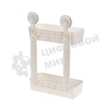 Полка двухъярусная настенная HALSA HLS-F-110W на вакуумной присоске