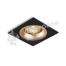 Светильник встраиваемый Ambrella light TN102730 BK/GD черный/золото GU5.3 92*92*23