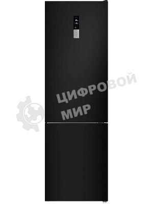 Холодильник Maunfeld MFF200NFBE черный, двухкамерный 271/106л морозилка снизу, No Frost