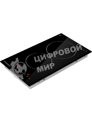 Электрическая варочная поверхность Maunfeld CVCE292BK, 2 конфорки, стеклокерамика, 3000 Вт