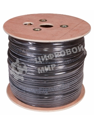 Кабель витая пара Rexant UTP 4PR 24AWG, cat.5e наружный (OUTDOOR) + ТРОС*1 (бухта 305 м)