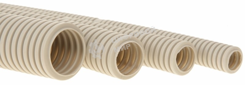 Труба гофрированная из ПВХ Rexant, с зондом, Ø16 мм, бухта 10 м/уп.
