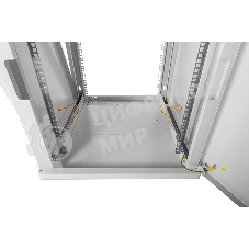 Шкаф коммутационный ЦМО (ШРН-15.500.1) настенный 15U 600x529 мм пер. дв. металл 200 кг серый 470 мм 180 град.