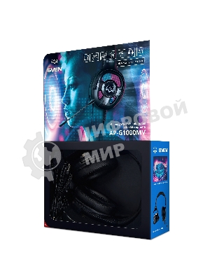 Гарнитура Sven AP-U1100MV чёрный, проводная, USB, подсветка