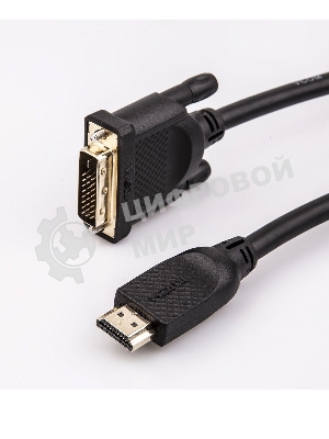 Кабель HDMI AM/DVI(24+1)M, 10м, CU, 1080P@60Hz, 2F, VCOM