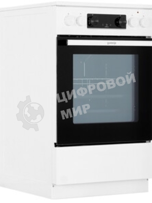 Плита электрическая Gorenje GECS5C70WA белый, конфорок 4 электрических, духовка 70 л, 50 см x 85 см x 59.4 см