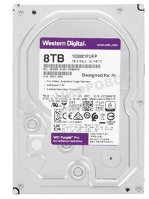 Жесткий диск HDD Western Digital 8Tb 7200rpm SATA-III 256Mb 3.5