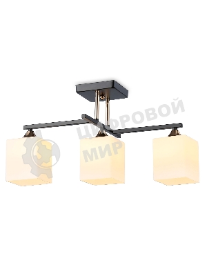 Светильник Ambrella light TR303114/3 BK/FGD/FR черный/золото/белый матовый E27/3 max 40W 490*260*290
