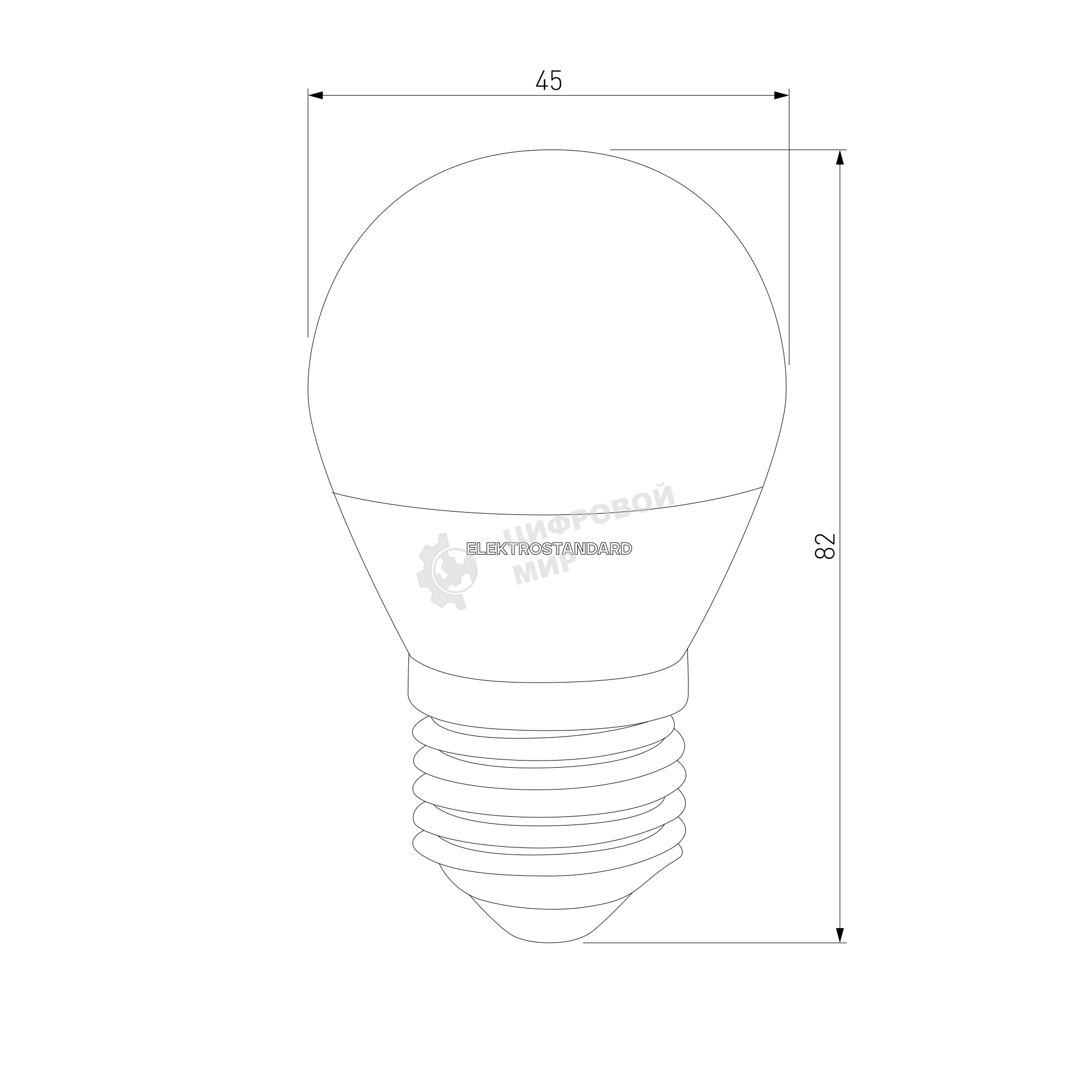 BLE2731 / Светодиодная лампа Mini Classic LED 7W 4200K E27 матовое стекло