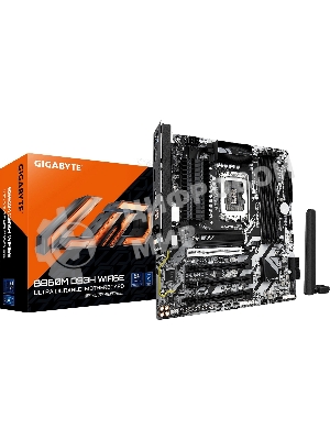 Материнская плата GIGABYTE B860M DS3H WIFI6E, LGA1851, Intel B860, 4xDDR5, 4xSATA, 2xM.2, 1xPCIe 5.0 x16, DisplayPort, HDMI, 1x2.5Gb LAN, 3x3.5 мм, 7.1, microATX