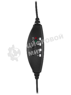 Гарнитура Oklick HS-M300 чёрный/серый, проводная, USB