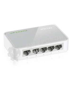 Коммутатор TP-Link SOHO TL-SF1005D Коммутатор 5-port 10/100M mini Desktop Switch, 5 10/100M RJ45 ports, Plastic case