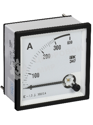 Амперметр Э47 72х72мм 300/5А кл. точн. 1.5 IEK IPA10-6-0300-E