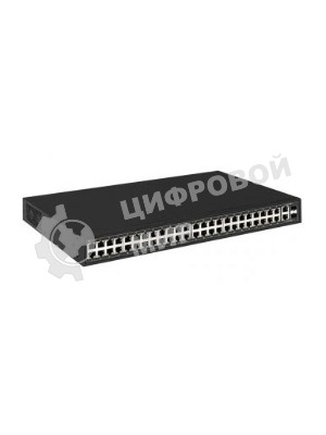 Коммутатор Osnovo SW-64822(700W) 48 портовый PoE коммутатор, 48*10/100 Base-T PoE, 2*GE Combo Uplink, PoE на порт до 30W, суммарная мощность PoE до 700W