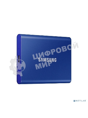 Внешний SSD Samsung T7, 2TB, USB 3.2 Gen 2 Type-C, R/W 1050/1000, синий