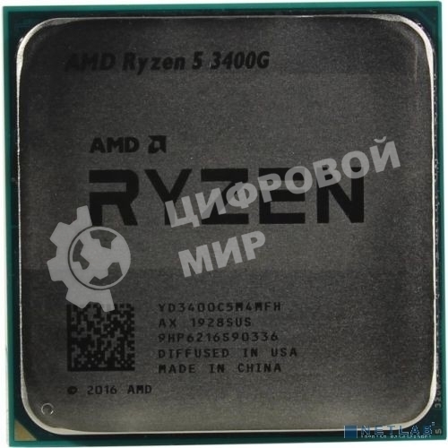 Процессор AMD Ryzen 5 3400G Soc-AM4 3.7GHz OEM