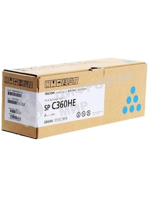 Картридж лазерный Ricoh SP C360HE голубой для SP C360DNw/SP C360SNw/SP C360SFNw/SP C361SFNw 6000 стр
