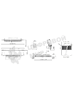 Разъем FPC Half Coverage Bottom Contact 1.0K-BX-4PWB 4 pin высота 2мм шаг 1мм
