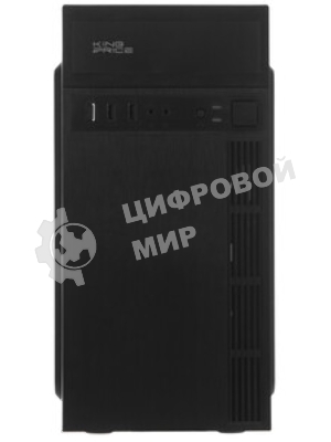 Компьютерный корпус KingPrice KPCC-MN210 черный без БП mATX 1x80мм 2x120мм 2xUSB 2.0 audio