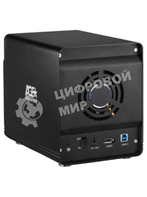 Внешний корпус для HDD AgeStar 3C4B3A1 SATA II алюминий черный LCD 3.5