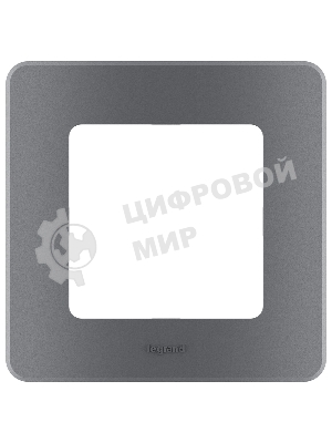 Рамка 1 пост. дымчатый Inspiria