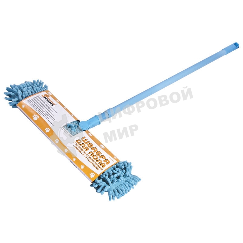 Швабра для пола с насадкой из микрофибры Рыжий Кот MopM8 
