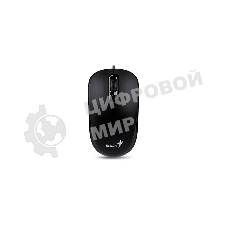 Мышь проводная Genius DX-110 черный, 1000 dpi, USB, кнопки - 3