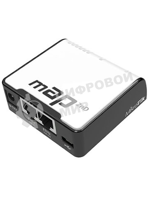 Беспроводной маршрутизатор MikroTik RBmAP2nD 802.11n 300Mbps 2.4 ГГц -1xLAN PoE белый