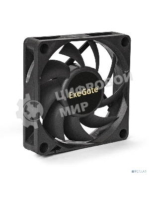 Вентилятор для корпуса ExeGate ExtraSilent ES07015S3P черный, 70 мм, 2000 об/мин, 18 дБ, 3 pin