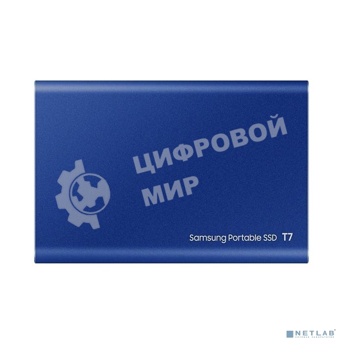 Внешний SSD Samsung T7, 2TB, USB 3.2 Gen 2 Type-C, R/W 1050/1000, синий