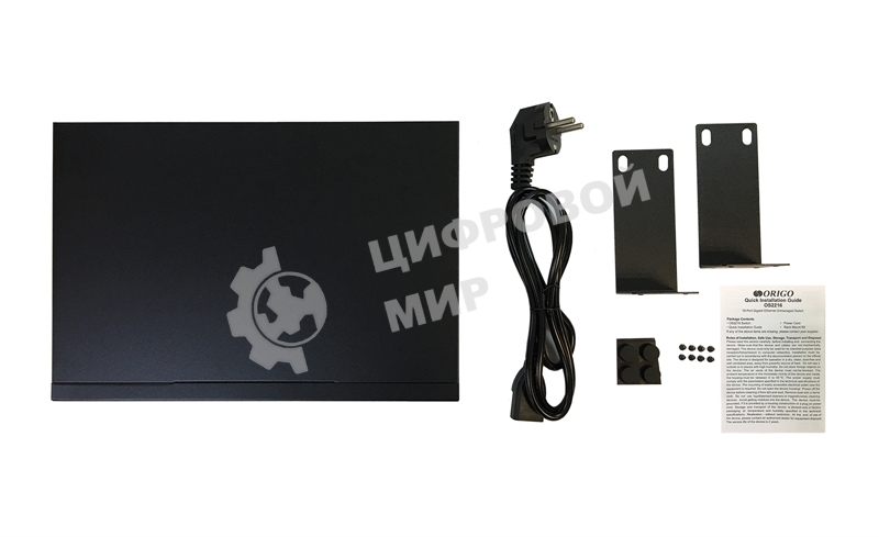 Коммутатор ORIGO Unmanaged Switch, 16x1000Base-T, 19 Rackmount Kit