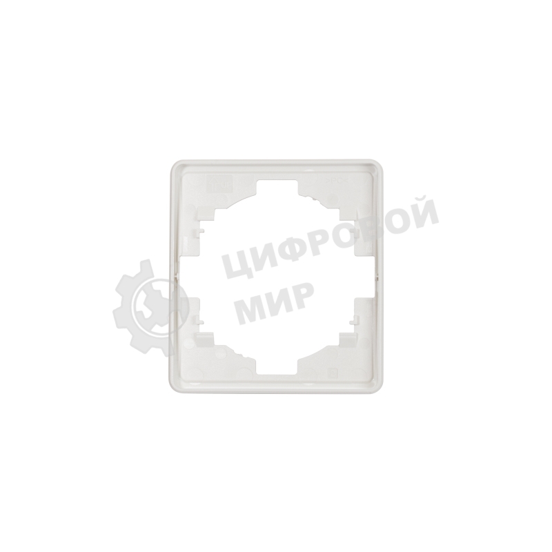 Рамка Kranz ROUND 1-постовая перламутр