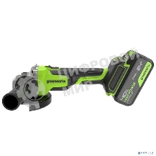 Угловая шлифовальная машина аккумуляторная Greenworks AG590, 24V, б/щет, 125 мм, 8500 об/мин, Anti-Kickback,1х4Ач,ЗУ,кор 3201007CUB
