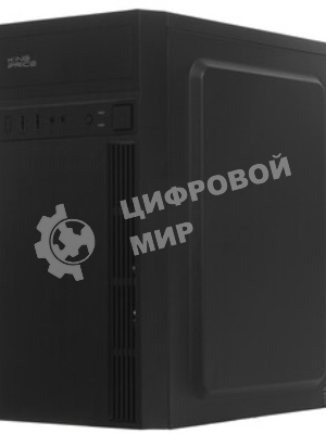 Компьютерный корпус KingPrice KPCC-MN210 черный без БП mATX 1x80мм 2x120мм 2xUSB 2.0 audio