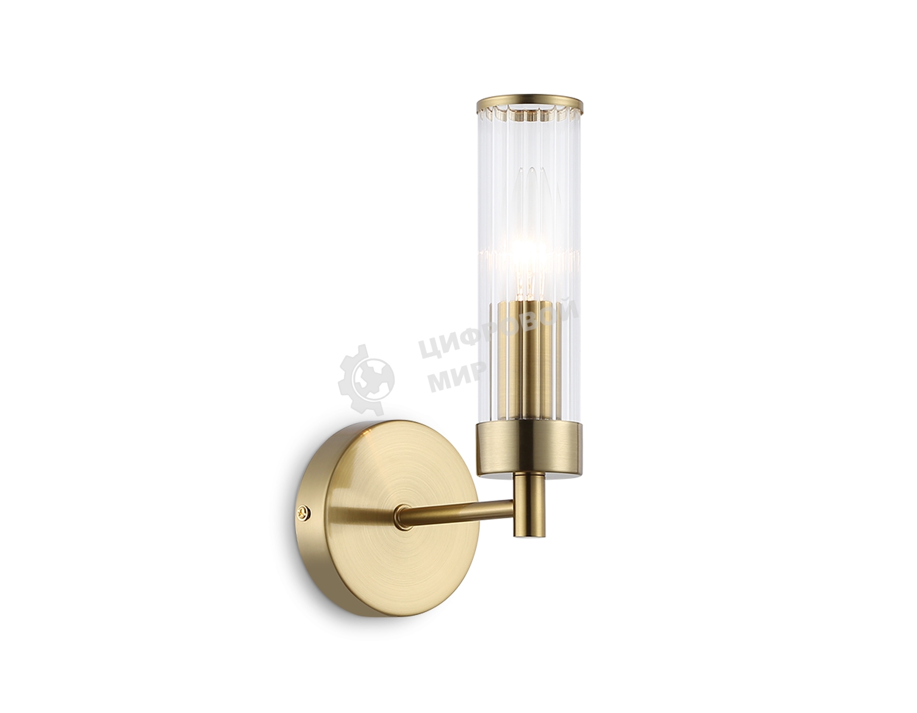 Настенный светильник Ambrella light LH55164 BS/CL латунь/прозрачный E14 max 40W 155*100*245
