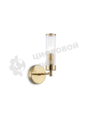 Настенный светильник Ambrella light LH55164 BS/CL латунь/прозрачный E14 max 40W 155*100*245